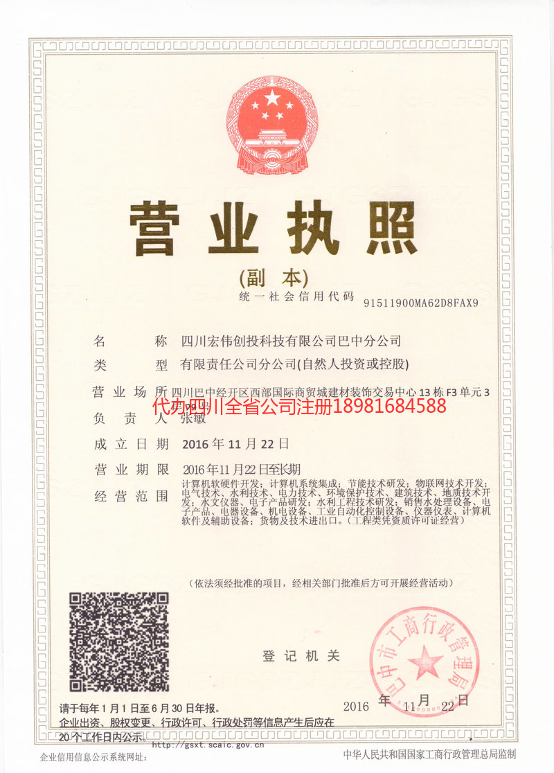 德宏傣族景颇族自治州德宏傣族景颇族自治州宏伟创投科技有限公司